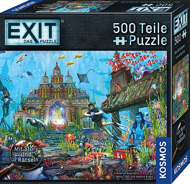 Kosmos Puzzle EXIT, Das Puzzle, Der Schlüssel von Atlantis, 500 Puzzleteile günstig online kaufen