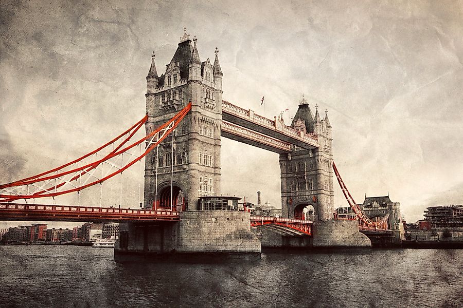 queence Leinwandbild "Tower Bridge" Brücken  Großbritannien  Kunst  London günstig online kaufen