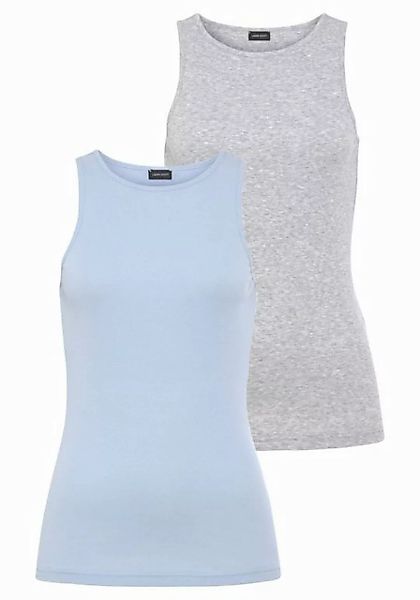 Laura Scott Tanktop, (Set, 2 tlg.), aus Ripp-Qualität im Doppelpack günstig online kaufen