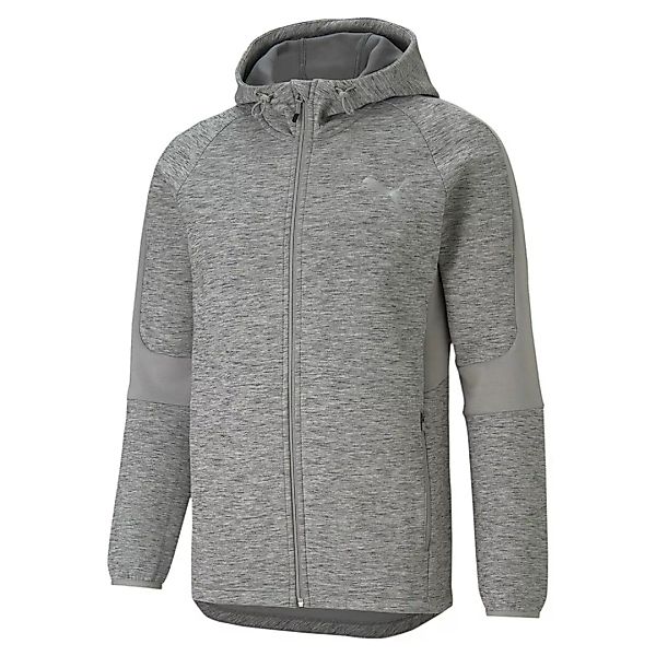 Puma Evostripe Sweatshirt Mit Reißverschluss L Medium Gray Heather günstig online kaufen