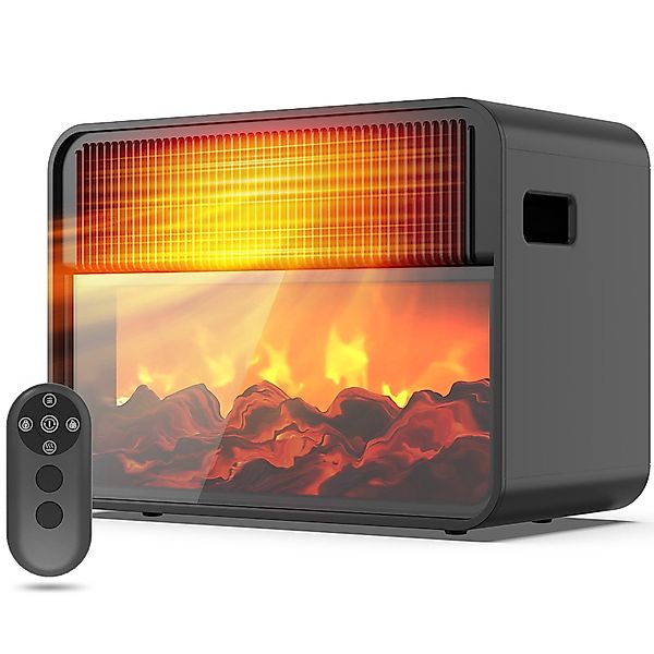 Teendow Keramikheizlüfter Heizlüfter Keramik, 3D-Flammeneffekt, heizung günstig online kaufen