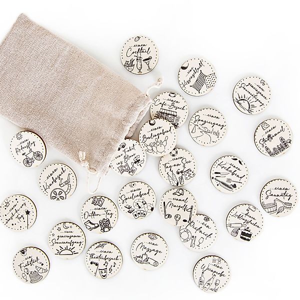 Logbuch-Verlag Dekofigur 24 Gutscheine Set Erlebnisgutschein günstig online kaufen