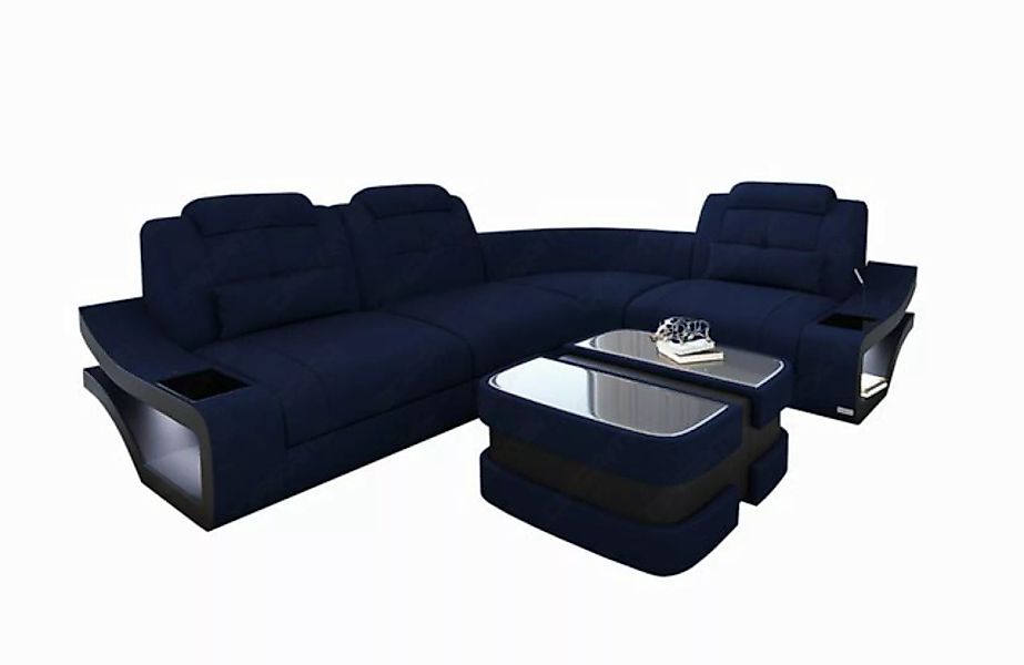 Sofa Dreams Ecksofa Polster Stoff Couch Sofa Elena L Form M Stoffsofa Mikro günstig online kaufen