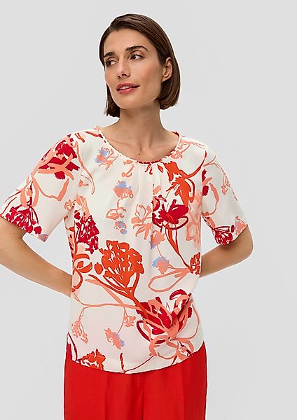 s.Oliver BLACK LABEL Kurzarmbluse Bluse mit günstig online kaufen