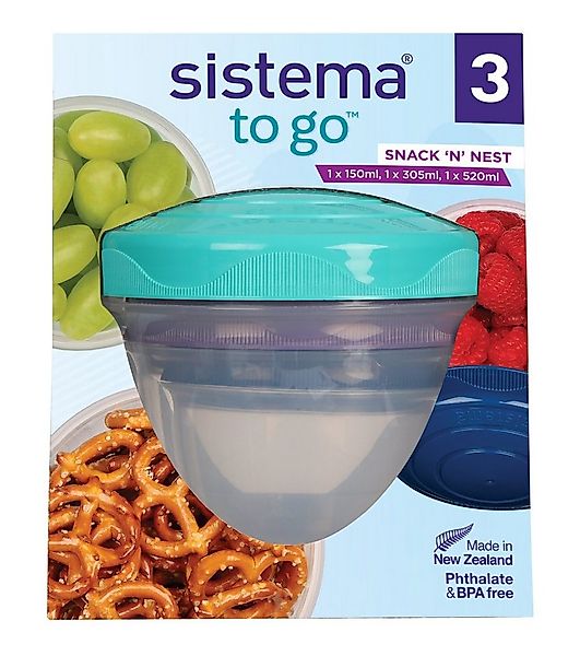sistema Aufbewahrungsbox Sistema Snack´n Nest 3er Pack (3 St) günstig online kaufen