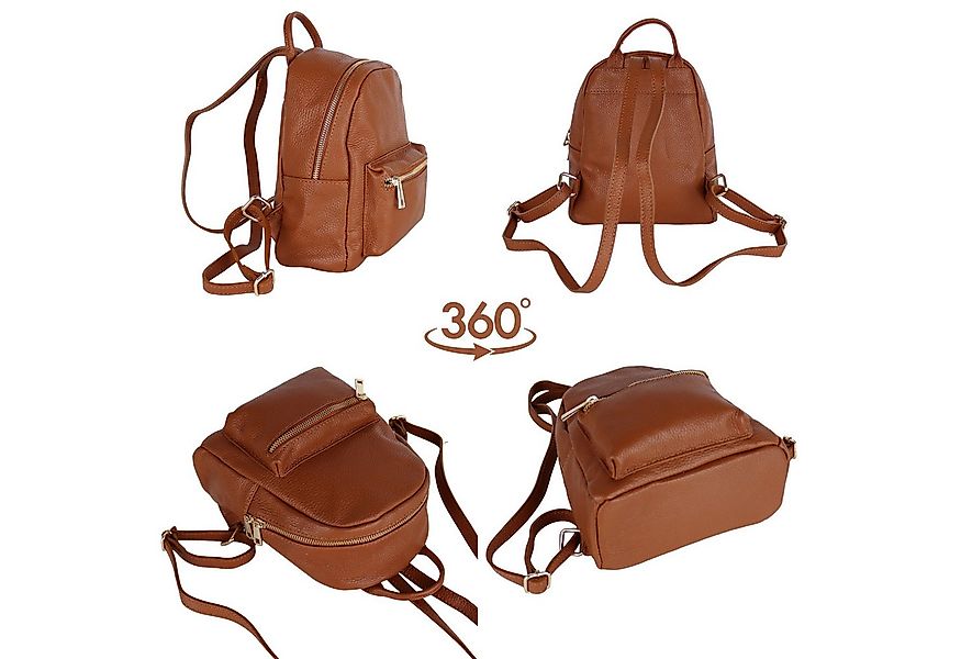 MIRROSI Minirucksack Damen Rucksack,Echtleder, Hergestellt in Italien (ca. günstig online kaufen