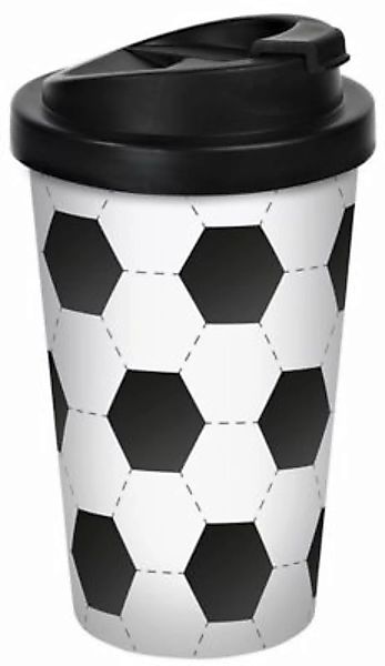 Geda Labels Coffee to go Becher Fußball 400ml Kaffeebecher bunt günstig online kaufen
