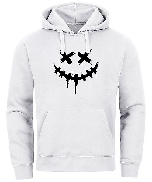 Neverless Hoodie Hoodie Herren Bedruckt Techwear Fashion Streetstyle Smilin günstig online kaufen