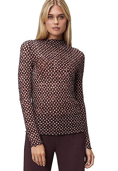 Zero Kurzarmshirt Damen transparent mit Stehkragen (1-tlg) weiteres Detail günstig online kaufen