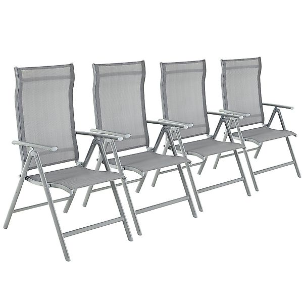 SONGMICS Gartenstuhl (4 St), 8-fach verstellbare günstig online kaufen
