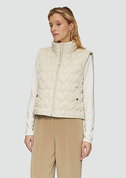 s.Oliver Outdoorjacke Outdoor-Weste Verkürzte Steppweste mit Herzmuster günstig online kaufen