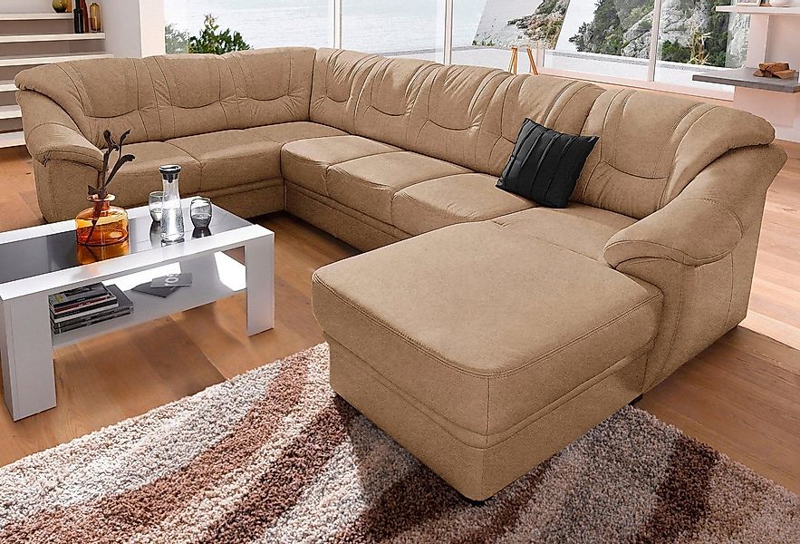 sit&more Wohnlandschaft "Savona U-Form, B: 320 cm" optional Bettfunktion, F günstig online kaufen