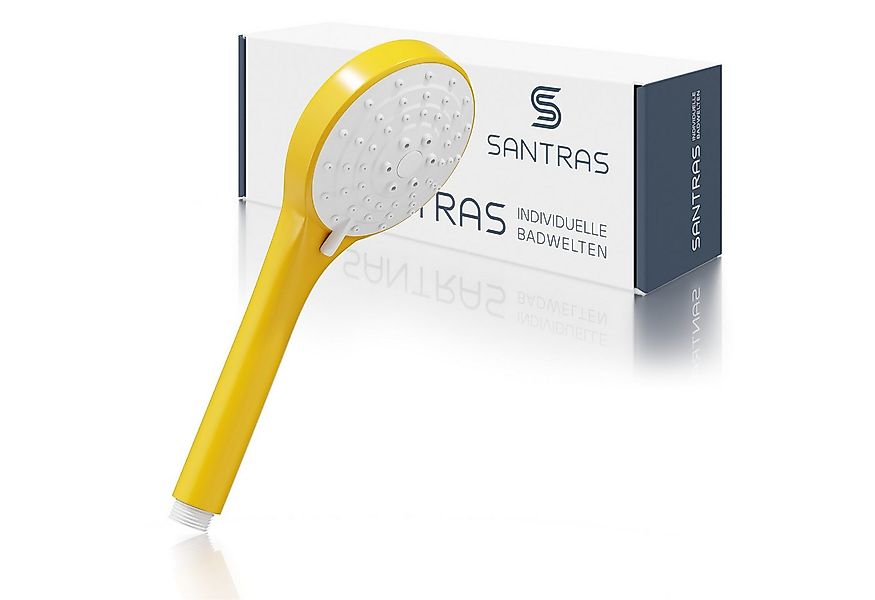 Santras Handbrause in Gelb (RAL 1004) - dreifach verstellbarer Duschkopf mi günstig online kaufen