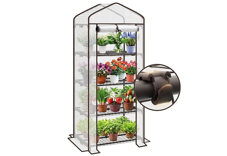Sekey Foliengewächshaus Gewächshaus Klein Tomatenhaus Treibhaus mit Anzucht günstig online kaufen
