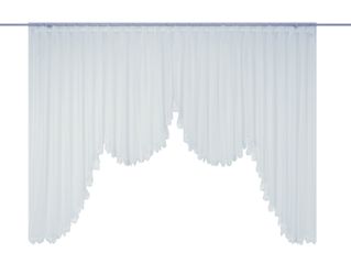 Wirth Gardine "Elena" Faltenband 1 Stk. tlg. veredelt mit echter Plauener S günstig online kaufen