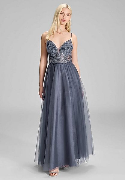 Hey Kyla Abendkleid - Ausgestelltes Tüllkleid mit tonaler Stickerei Taillie günstig online kaufen