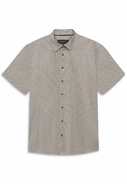 bugatti Kurzarmhemd Modern Fit gestreift aus Baumwolle günstig online kaufen