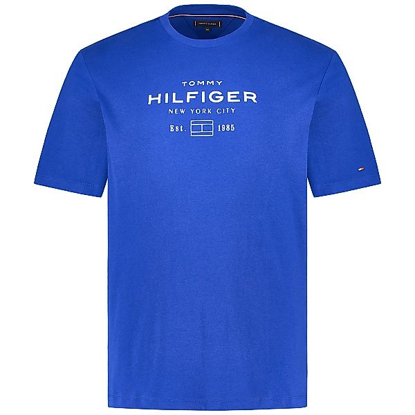 Tommy Hilfiger T-Shirt mit Label-Print Farbe royalblau Größe: 5XL günstig online kaufen