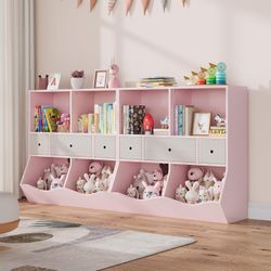 GarveeMore Kinderregal Bücherregal Kinder Spielzeugregal mit günstig online kaufen