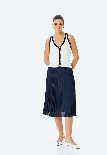 Koton Sommerrock Midi Länge Schmales Plissee günstig online kaufen