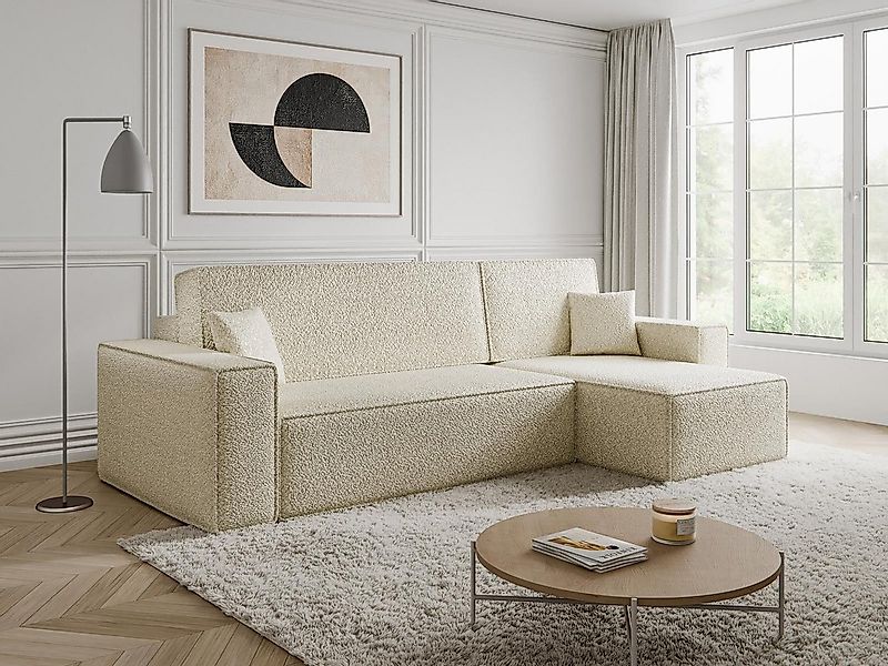 Compleo Ecksofa Schlafsofa 244 cm, L-Form, Schlaffunktion mit Bettkasten CA günstig online kaufen