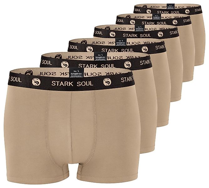 Stark Soul® Boxershorts Herren Boxershorts, Hipster im 6er Pack, Baumwoll-U günstig online kaufen