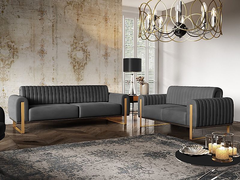 Fun Möbel 3-Sitzer Sofa Designersofa VALERIE günstig online kaufen