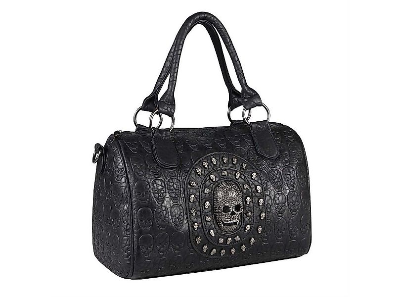 ITALYSHOP24 Schultertasche Damen Totenkopf Bowling Tasche, Skull Optik, als günstig online kaufen