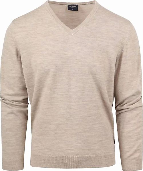 Olymp Casual Pullover Wolle Beige - Größe 3XL günstig online kaufen