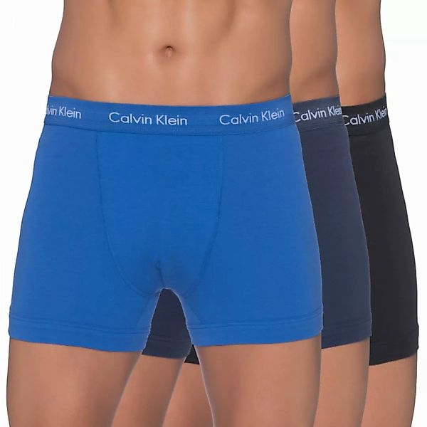Calvin Klein 3-er Set Trunks Blau, Schwarz und Dunkelblau günstig online kaufen