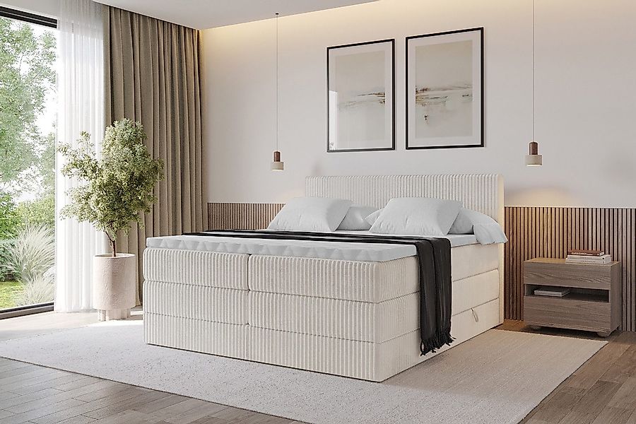 ALTDECOR Boxspringbett TOLO KING (Multipocket-Matratze H4, günstig online kaufen