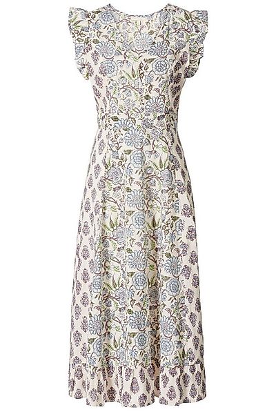 Himalaya Clothing Tunika Midikleid mit Blumenmuster und Volants - Kleid Dam günstig online kaufen