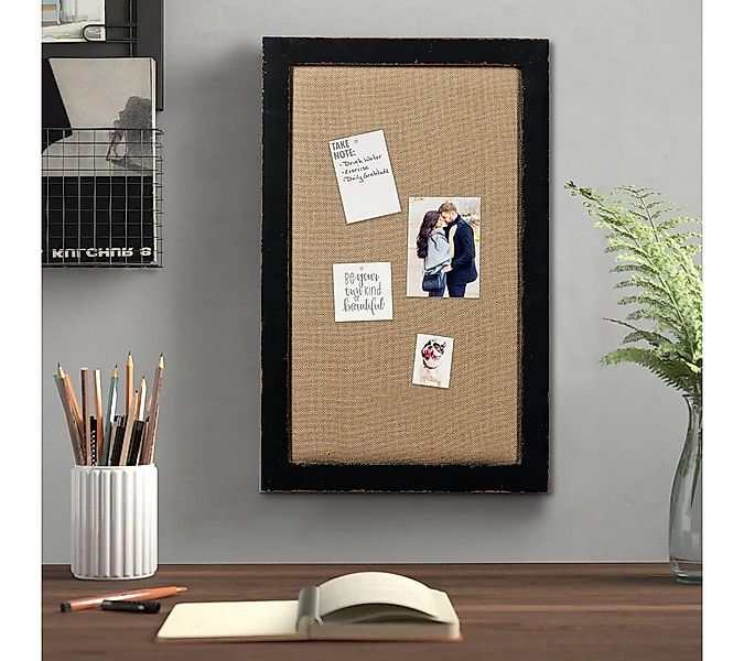 Sintosin Pinnwand Rustikale Korkwand Holzrahmen - Vintage Pinnwand Notizwan günstig online kaufen