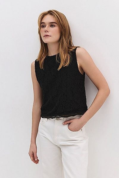 No Matter What Blusentop Bluse mit Spitzenstickerei und null Ärmeln günstig online kaufen