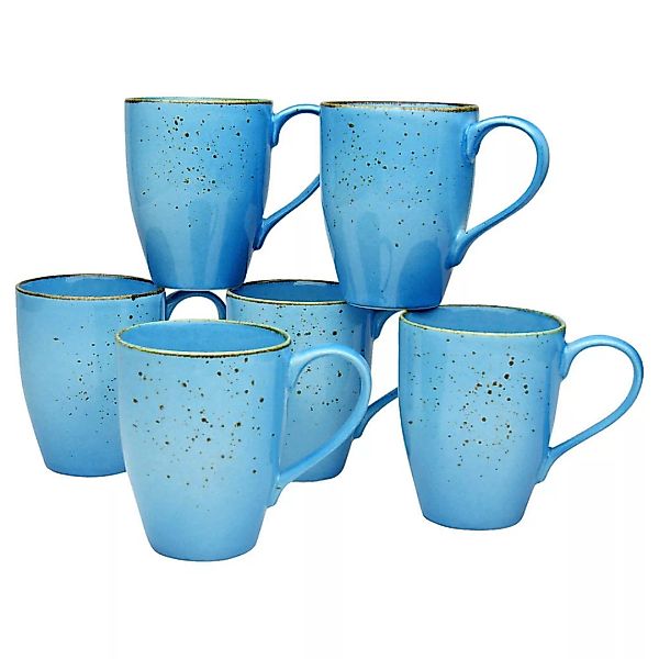 CreaTable Kaffeebecher NATURE COLLECTION blau Steinzeug günstig online kaufen