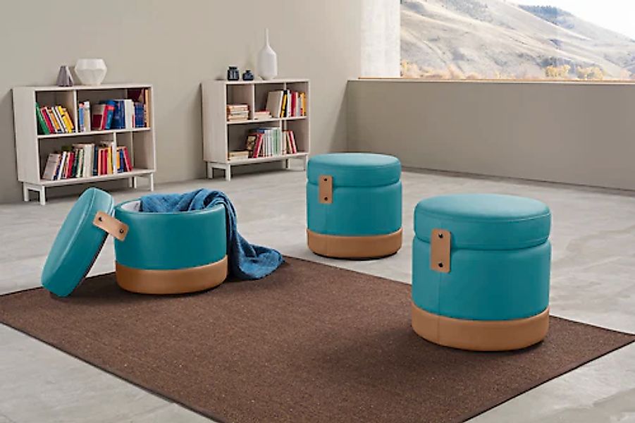 Egoitaliano Hocker »Tonder, Designhocker als Blickfang mit tollen Details« günstig online kaufen