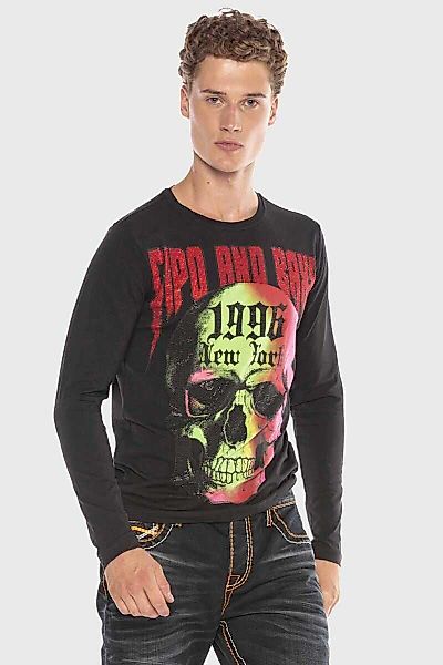 Cipo & Baxx T-Shirt "Sweatshirts" mit coolem Print günstig online kaufen