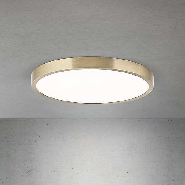 LED-Deckenlampe Disc, messingfarben antik, Ø 28 cm, CCT günstig online kaufen
