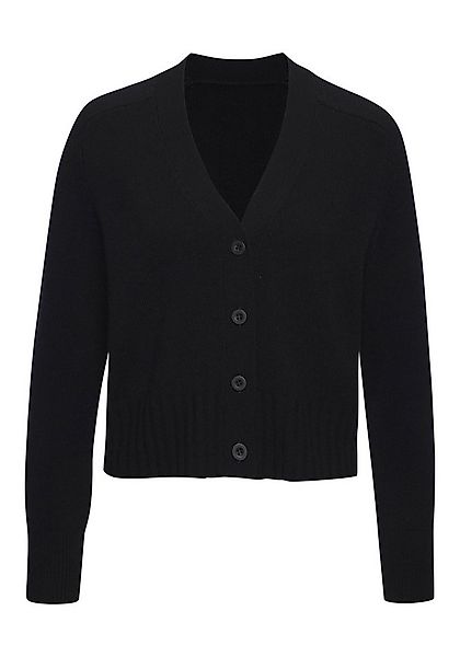 LASCANA Strickjacke, weiche Kaschmirstrickjacke mit V-Ausschnitt günstig online kaufen