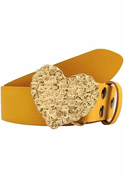 Rettungsring Gürtel Ledergürtel, mit austauschbarer Schließe "Rosenherz Ant günstig online kaufen