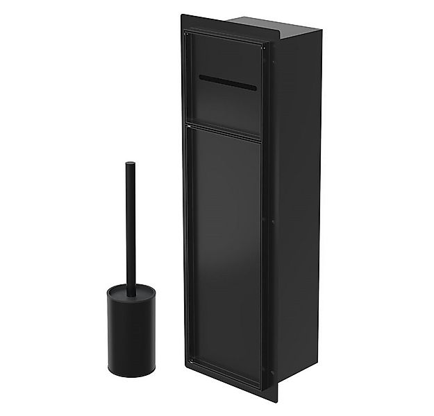 LuxeBath Toilettenpapierhalter Unterputz-Schrankmodul Edelstahl für Klobürs günstig online kaufen