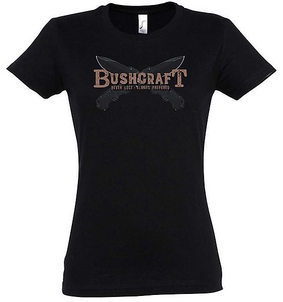 Urban Backwoods Print-Shirt Bushcraft Knives Damen T-Shirt Bushcrafting Pre günstig online kaufen