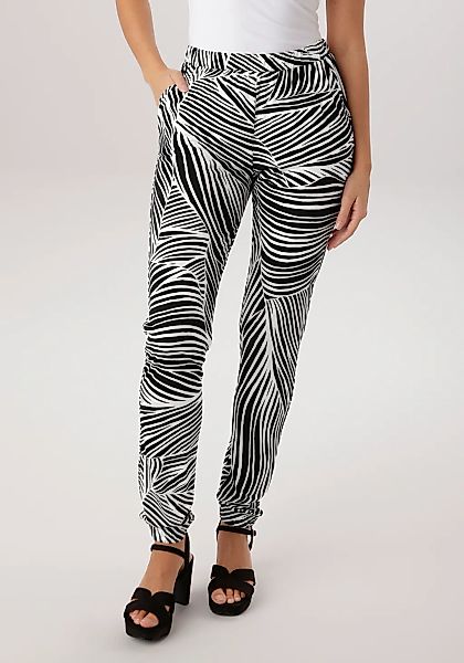 Aniston SELECTED Schlupfhose mit trendigen Allover-Print - NEUE KOLLEKTION günstig online kaufen