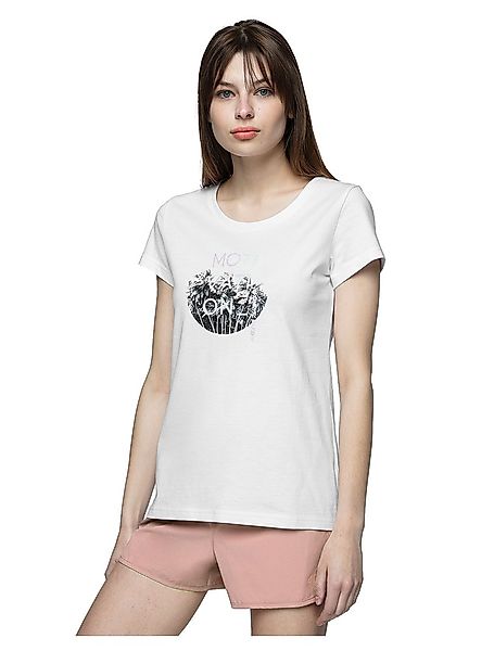 4f Kurzärmeliges T-shirt XL White günstig online kaufen