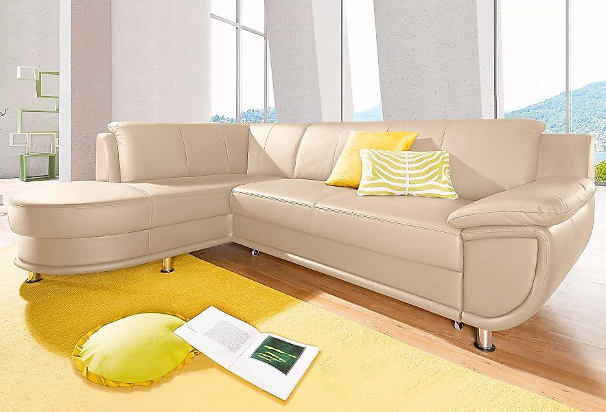 TRENDMANUFAKTUR Ecksofa »Rondo, zeitlos und elegant, bequem, L-Form«, wahlw günstig online kaufen