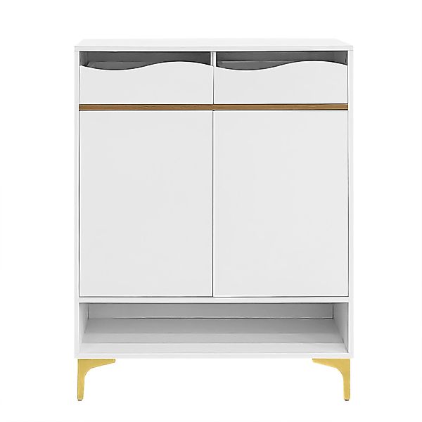 Schuhschrank mit LED-Beleuchtung, Flurschrank mit Schubladen und Ablagen, 8 günstig online kaufen