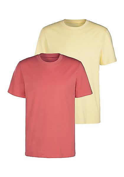KangaROOS T-Shirt, (2er-Pack), Freizeitshirt mit Kurzarm, Rundhals aus rein günstig online kaufen