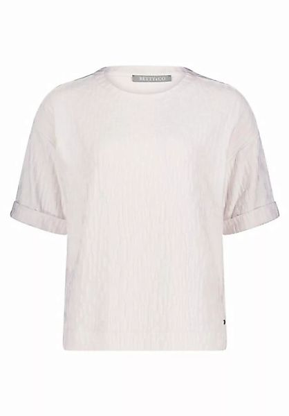 Betty&Co Sweatshirt Sweat Kurz 1/2 Arm, White Sand günstig online kaufen