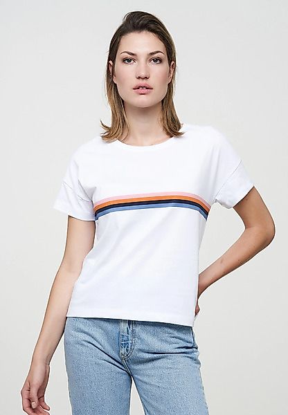 Damen T-shirt Aus Baumwolle (Bio) | T-shirt Cherry Chest Stripes Recolution günstig online kaufen