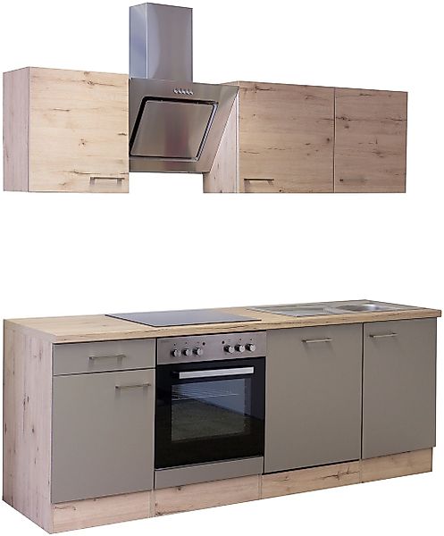 Flex-Well Küchenzeile "Riva", mit E-Geräten, Gesamtbreite 220 cm günstig online kaufen